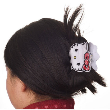 Pinza para el pelo de Hello Kitty con lazo rojo de lunares blancos - 4