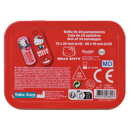 Caja metálica rosa de tiritas Hello Kitty - 4