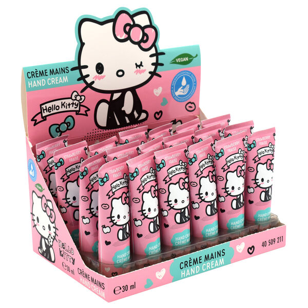 Crema de manos Hello Kitty de fresa en tubo rosa de 30 ml - 4