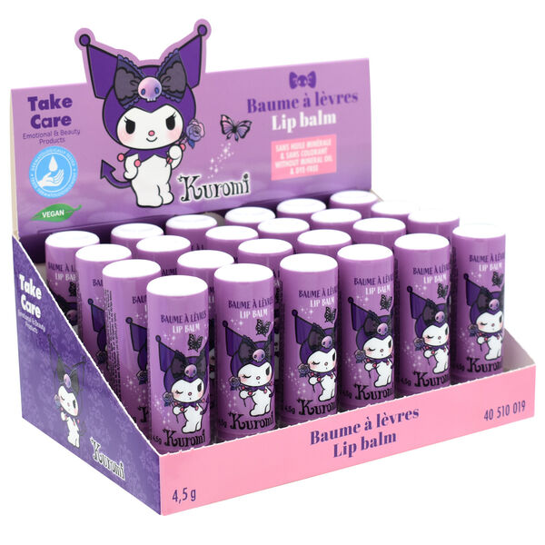 Bálsamo labial morado de Kuromi con sabor a mora - 4