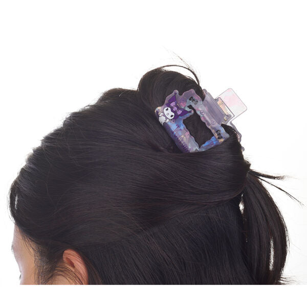 Pinza para el pelo translúcida lila con diseño de Kuromi - 4