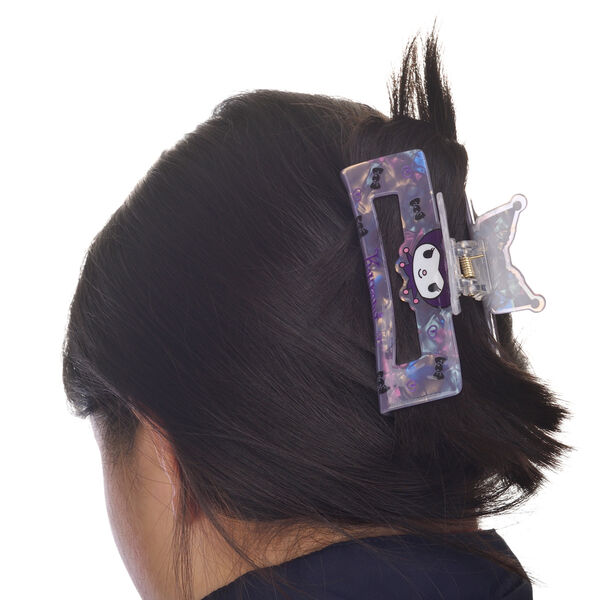 Pinza de pelo lila translúcida con diseño de Kuromi - 4