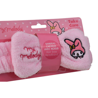 Diadema rosa Skin Care TAKE CARE con lazo y diseño de My Melody - 3