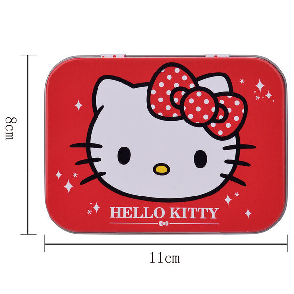 Caja metálica roja de 24 tiritas con diseño de Hello Kitty - 5
