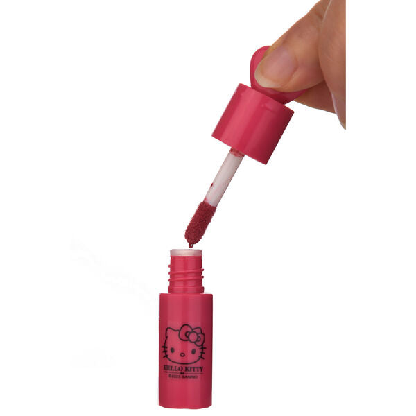 Set de dos labiales Hello Kitty y Kuromi en estuches rosas con cadena - 5