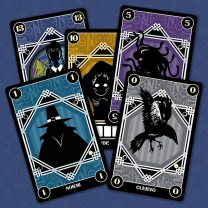 Caja del juego de cartas Miércoles: Criaturas y Excluidos - 2