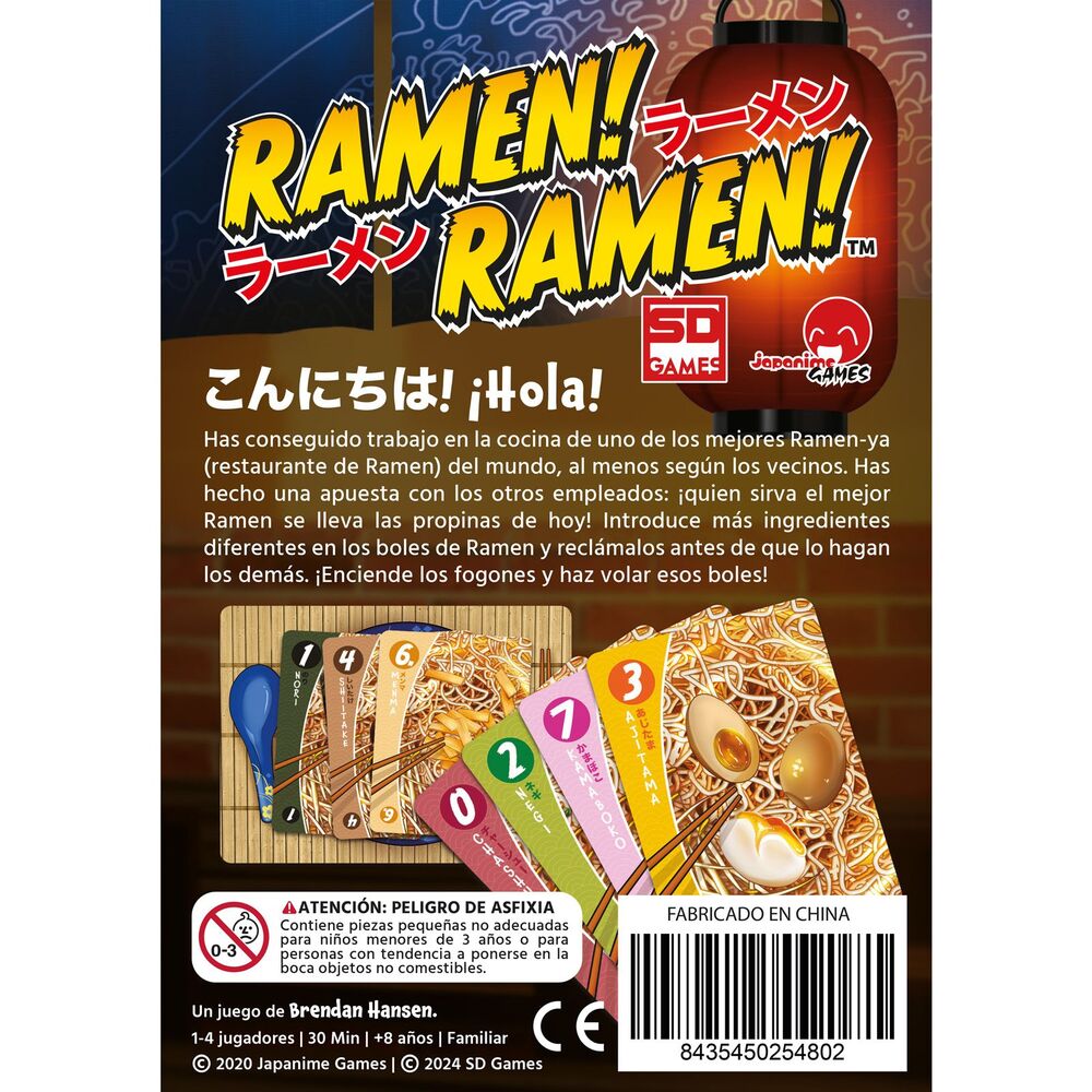 Caja del juego de mesa Ramen! Ramen! de SD Games - 4