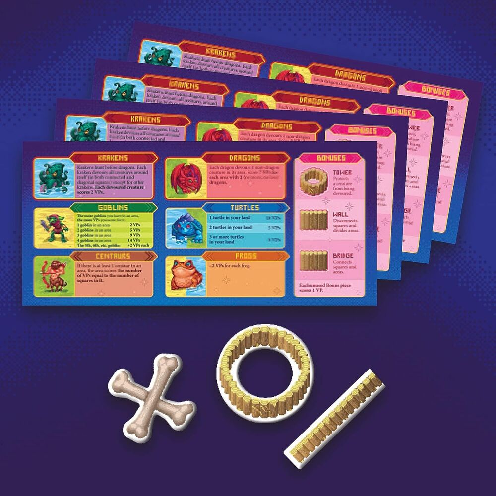 Caja de Cutterland, juego de mesa estratégico con arte de fantasía pixel art - 3