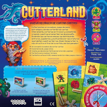 Caja de Cutterland, juego de mesa estratégico con arte de fantasía pixel art - 4
