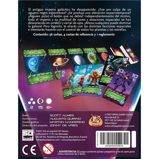 Caja del juego de cartas Blast de SD GAMES con ambientación espacial - 4