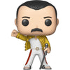 Figura Funko POP! de Freddie Mercury con chaqueta amarilla y micrófono