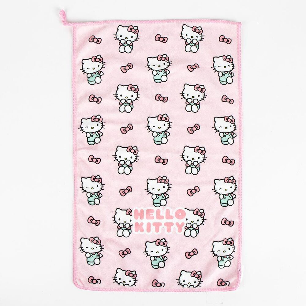 Neceser escolar Hello Kitty rosa con cepillo y toalla - 5