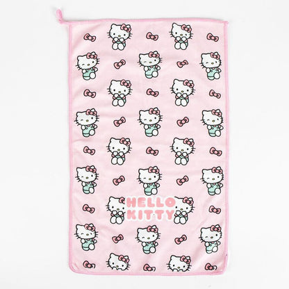 Neceser escolar Hello Kitty rosa con cepillo y toalla - 5