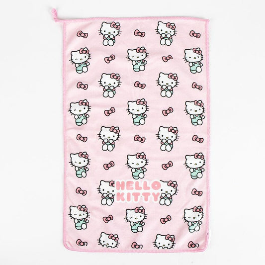 Neceser escolar Hello Kitty rosa con cepillo y toalla - 5