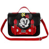 Bolso mochila de Minnie Disney negro y rojo con correa larga