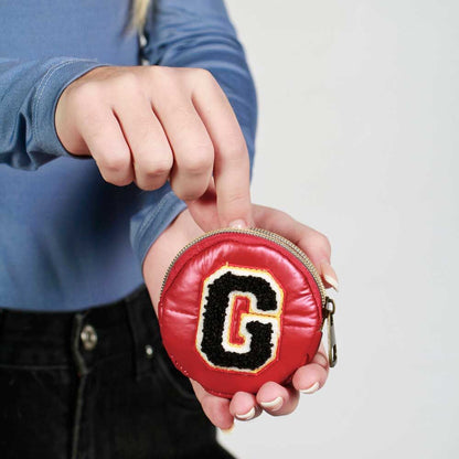 Monedero redondo rojo de Gryffindor Harry Potter con letra G - 3