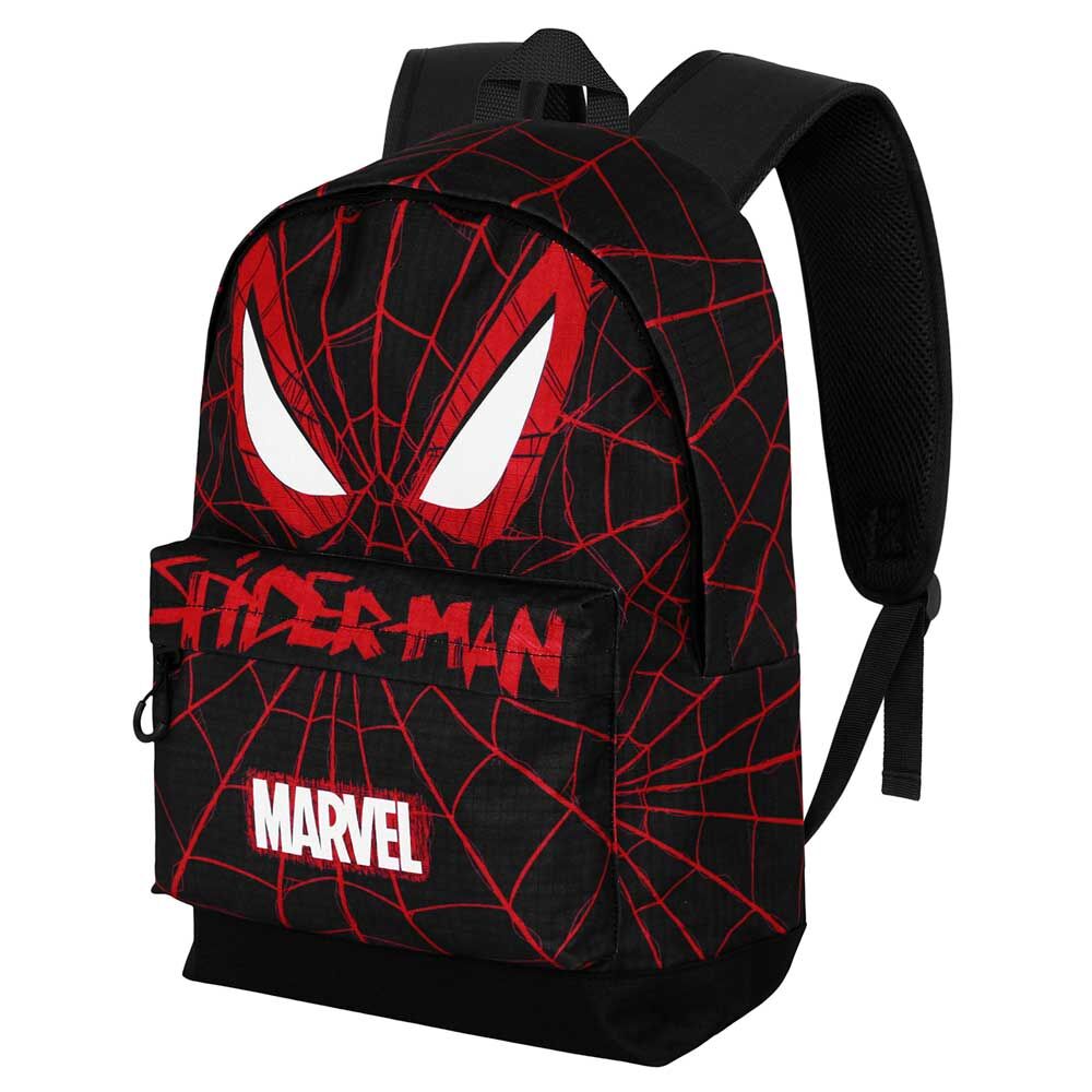 Mochila Spider-Man Marvel negra y roja con telaraña - 4