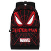 Mochila Spider-Man Marvel negra y roja con telaraña