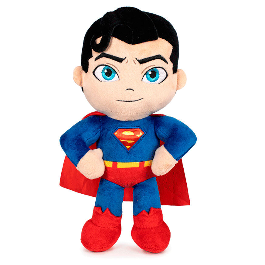 Peluche de Superman DC Comics con traje azul y capa roja