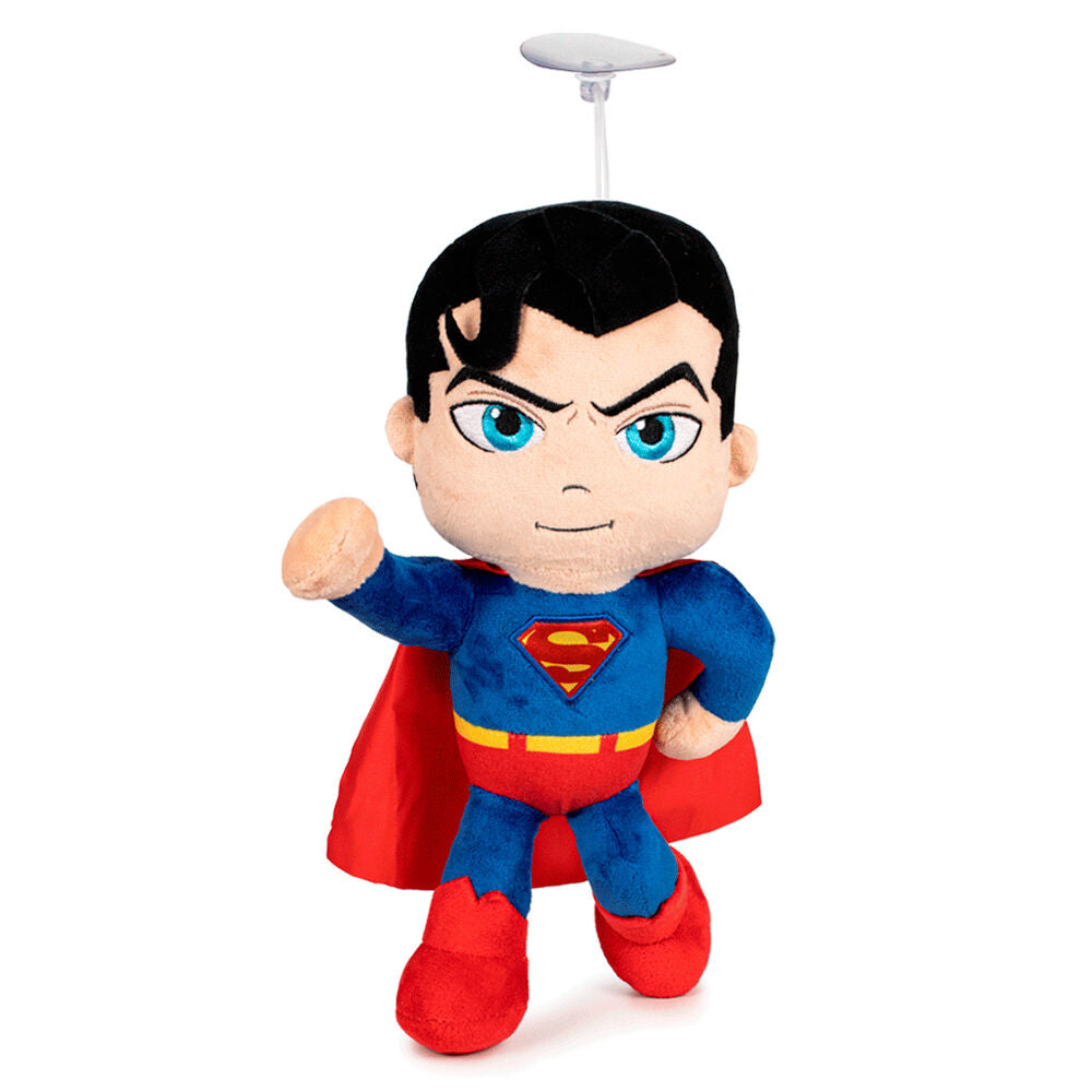 Peluche de Superman DC Comics de 32 cm con traje azul, rojo y capa