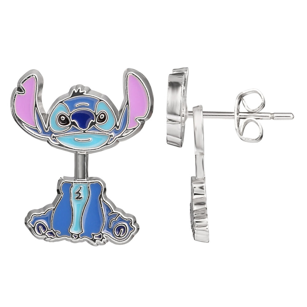 Pendientes esmaltados de chaqueta con diseño de Stitch Disney - 2
