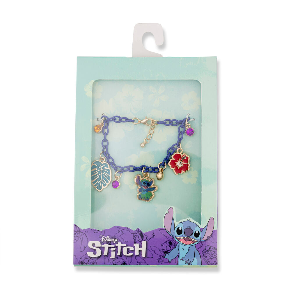 Pulsera morada de Stitch Disney con colgantes esmaltados - 2