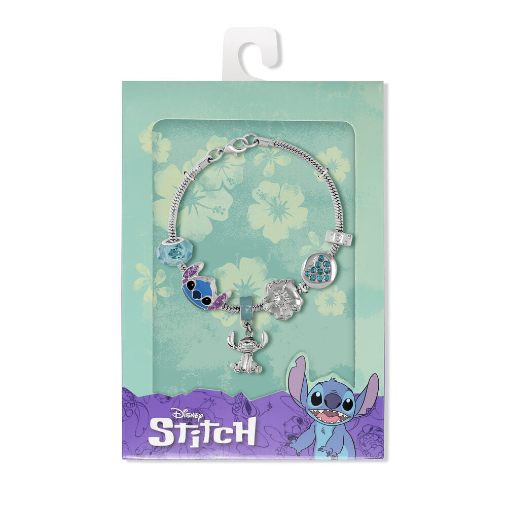 Pulsera de charms Stitch Disney bañada en plata con colgante del personaje - 2