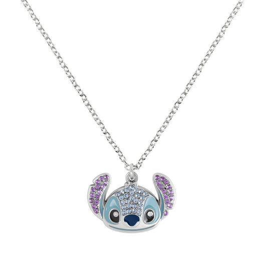 Colgante de Stitch Disney con cadena y piedras brillantes