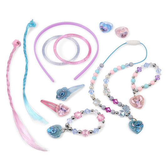 Set de bisutería Stitch Disney con pulseras, collar y accesorios para el pelo - 3