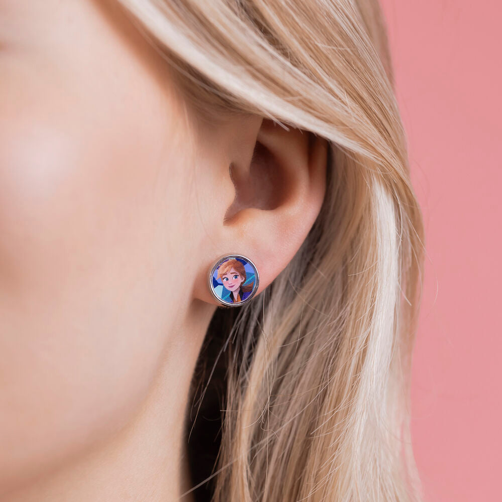 Set de pendientes Frozen con copos de nieve, Olaf, Elsa y Anna - 4