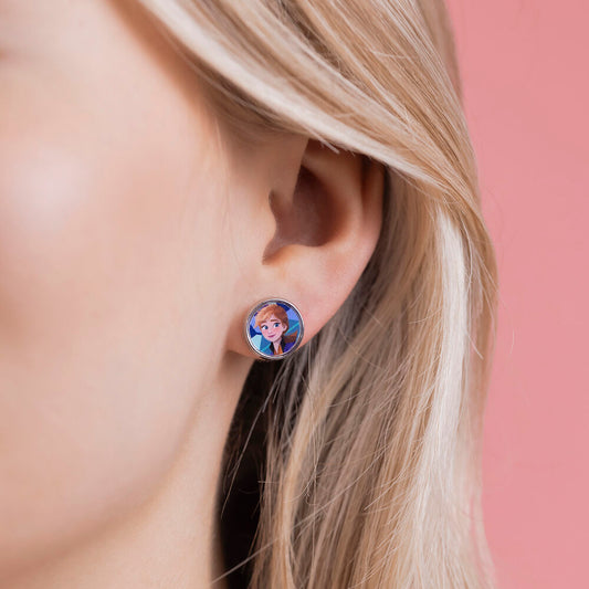 Set de pendientes Frozen con copos de nieve, Olaf, Elsa y Anna - 4