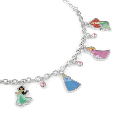 Pulsera de plata con charms de Princesas Disney - 2