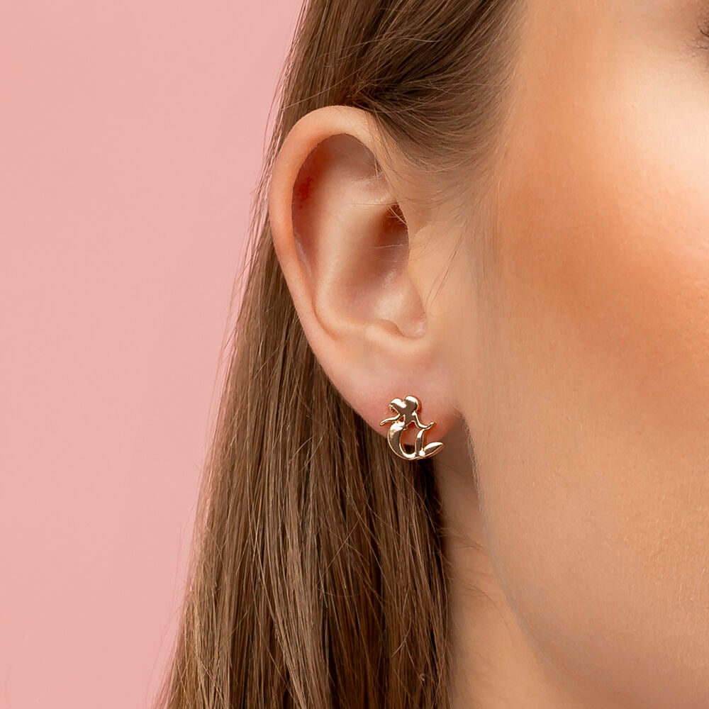 Set de tres pares de pendientes Disney La Sirenita con piedras, conchas y siluetas de Ariel - 4