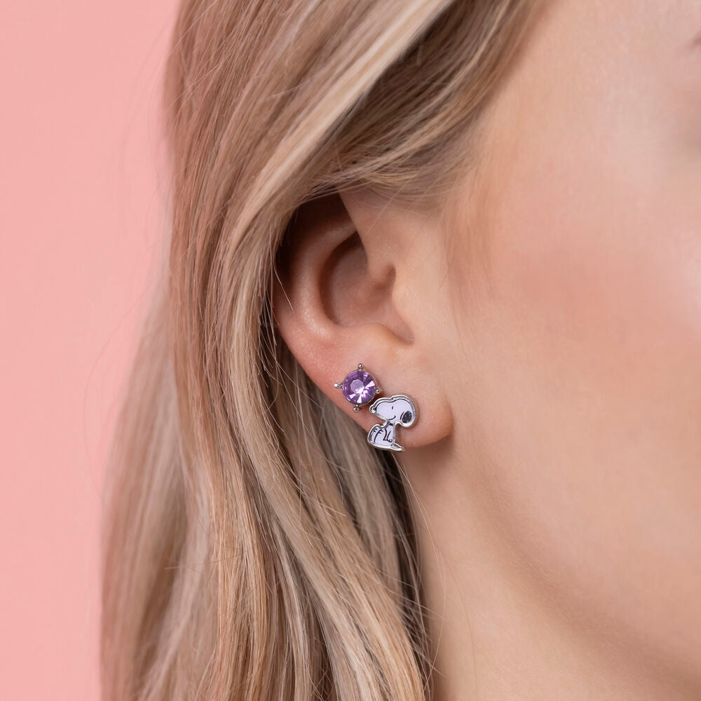 Set de tres pares de pendientes de Snoopy - 4