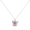 Colgante Angel de Disney Stitch con piedras rosas