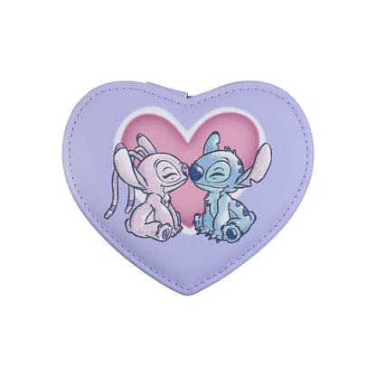Joyero lavanda con forma de corazón de Stitch y Angel Disney - 3