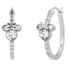 Pendientes de aro Minnie Mouse Disney con piedras decorativas y acabado plateado