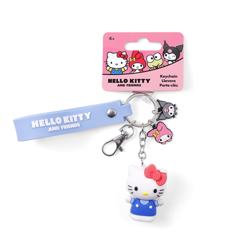 Llavero Hello Kitty and Friends con charms de Hello Kitty, My Melody y Kuromi - 2