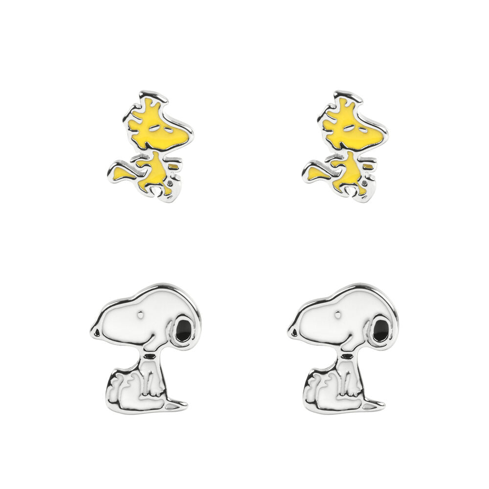 Set de pendientes de Snoopy y Woodstock en dos diseños