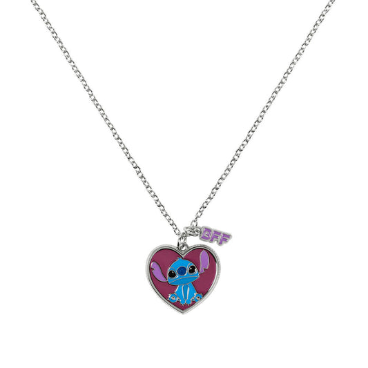 Set de dos colgantes Disney de Stitch y Angel con corazones BFF - 4