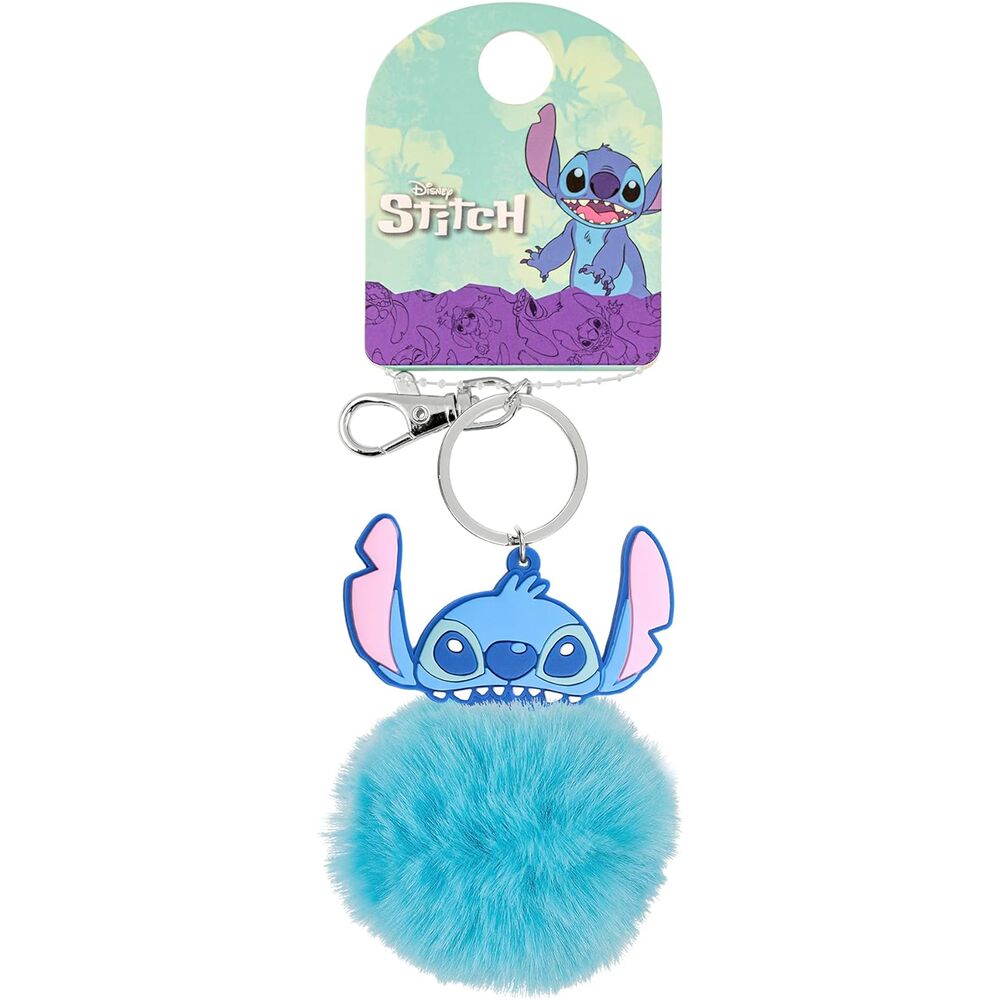 Llavero de Stitch Disney con pompón azul - 2