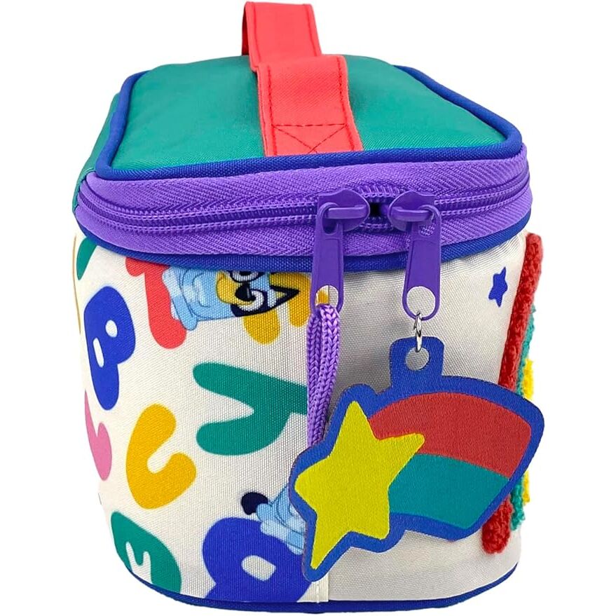 Neceser Rainbow Bluey con arcoíris, estrellas y personajes - 3