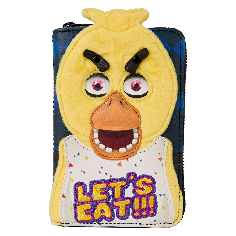 Cartera Loungefly de Five Nights at Freddy's con diseño amarillo Let's Eat