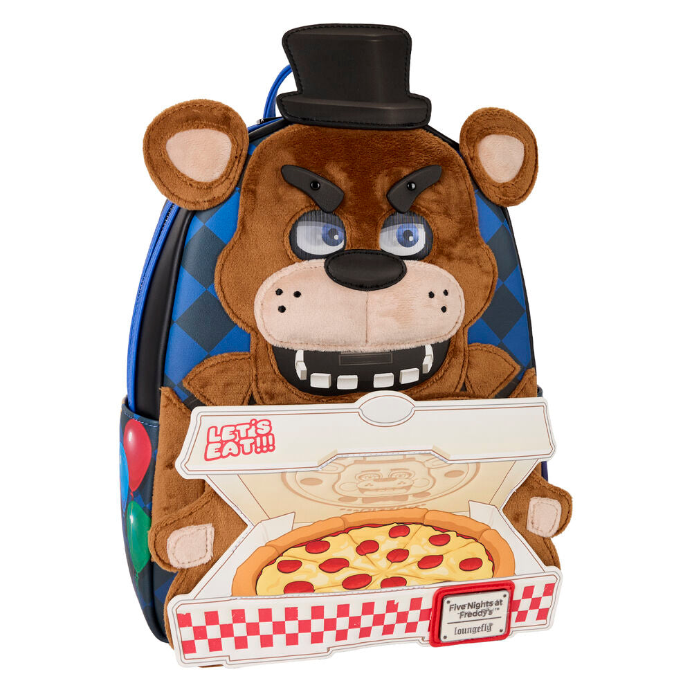Mochila Loungefly de Freddy de Five Nights at Freddy's con caja de pizza - 2