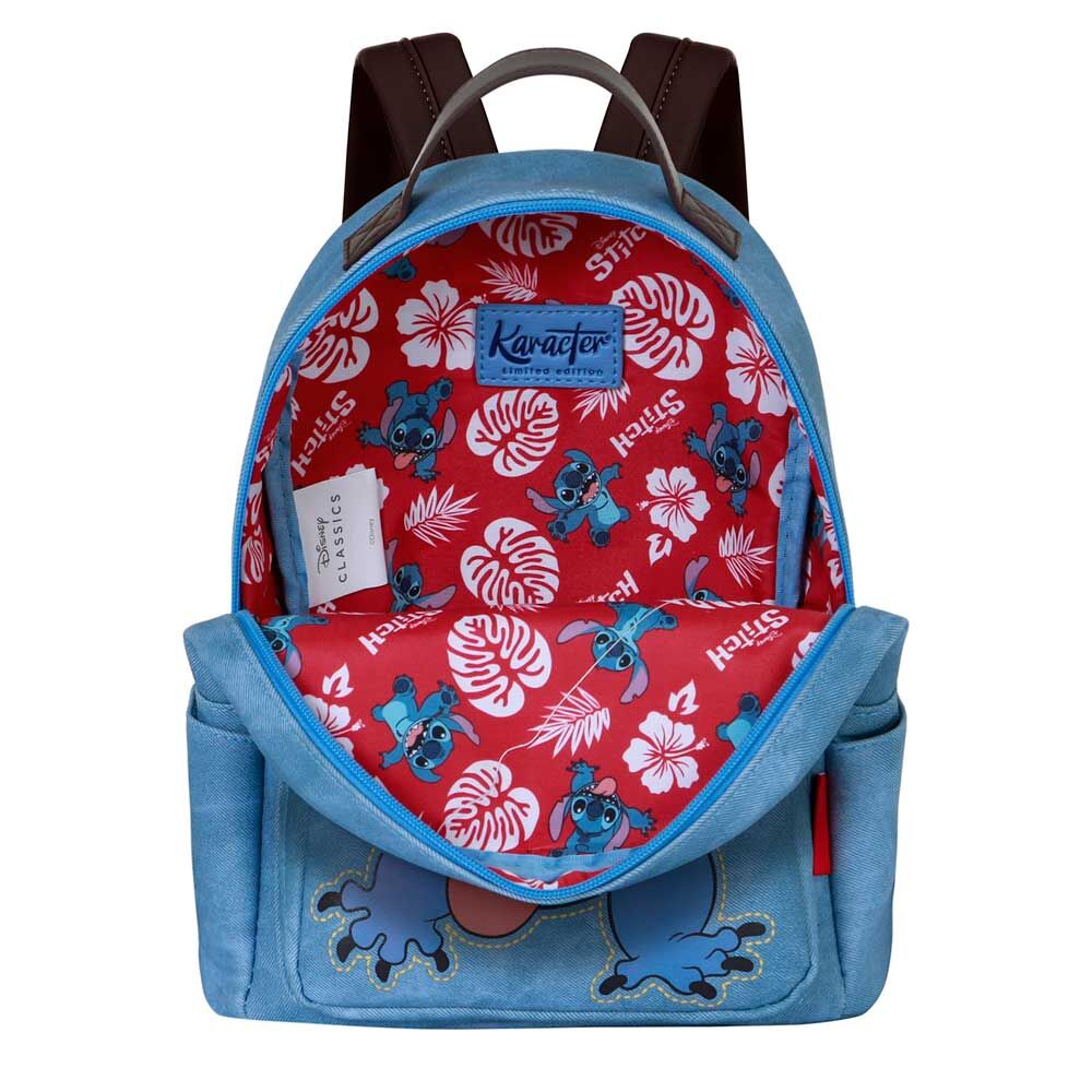 Mochila azul de Stitch Disney con bolsillos - 3