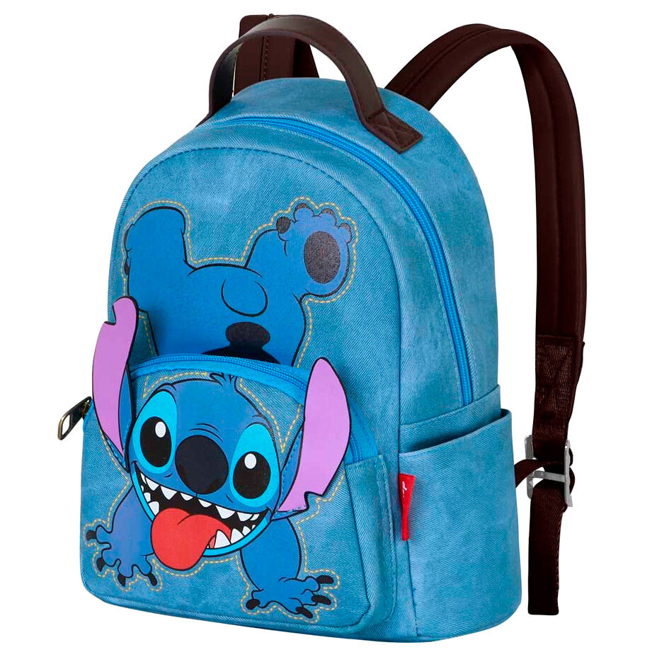 Mochila azul de Stitch Disney con bolsillos - 2