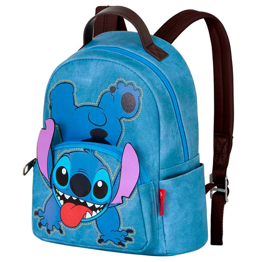 Mochila azul de Stitch Disney con bolsillos - 2