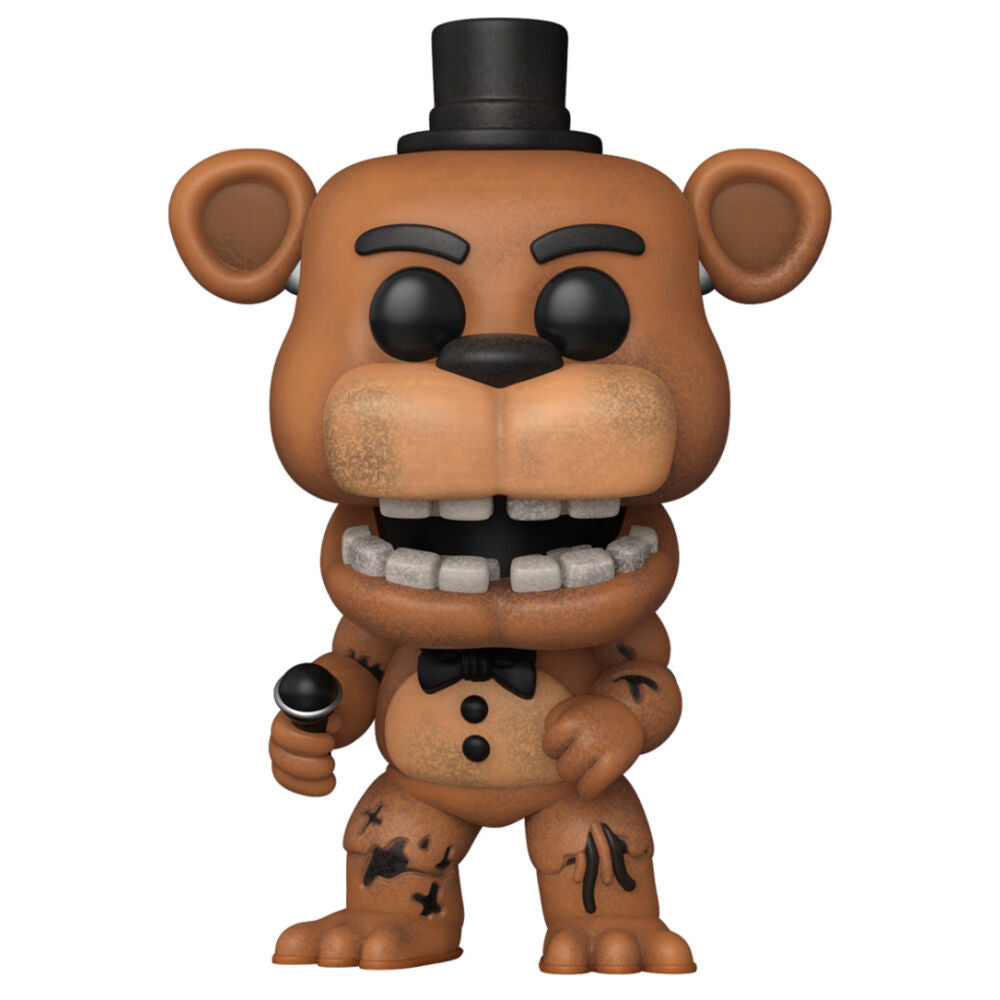 Figura FUNKO POP! de Withered Freddy con sombrero y micrófono