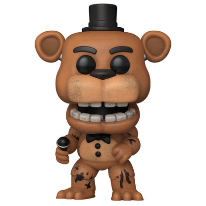 Figura FUNKO POP! de Withered Freddy con sombrero y micrófono