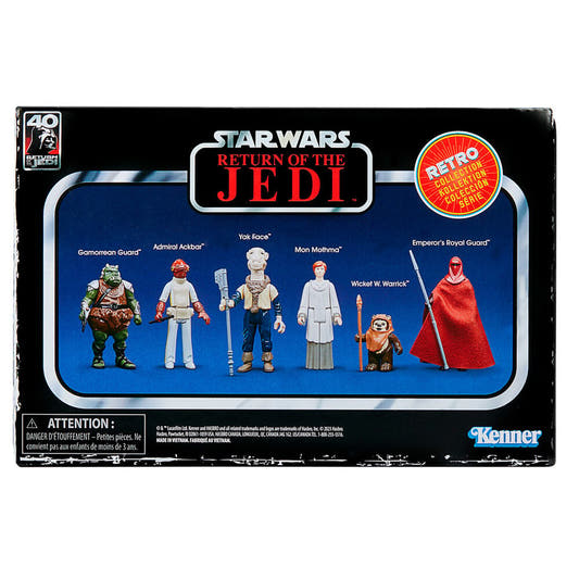 Set Retro Hasbro de seis figuras de Star Wars El Retorno del Jedi